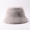 Autumn and winter bucket hat plush warm cold basin hat new plush face small versatile sun hat