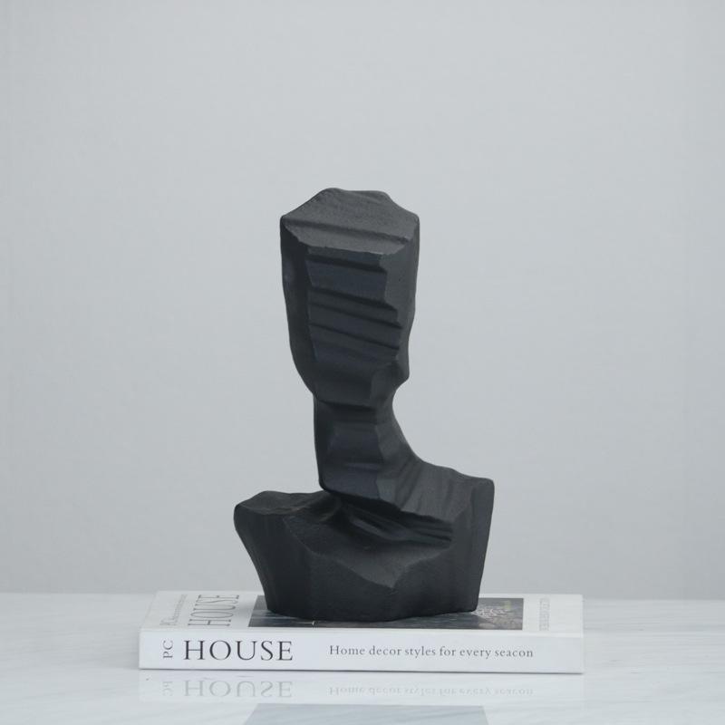 Moderna Enkla Harts Abstrakta Halvkroppsfigur Prydnader Arbetsrum Vardagsrum Modellrum Milano Mode Mjuka Dekorationer