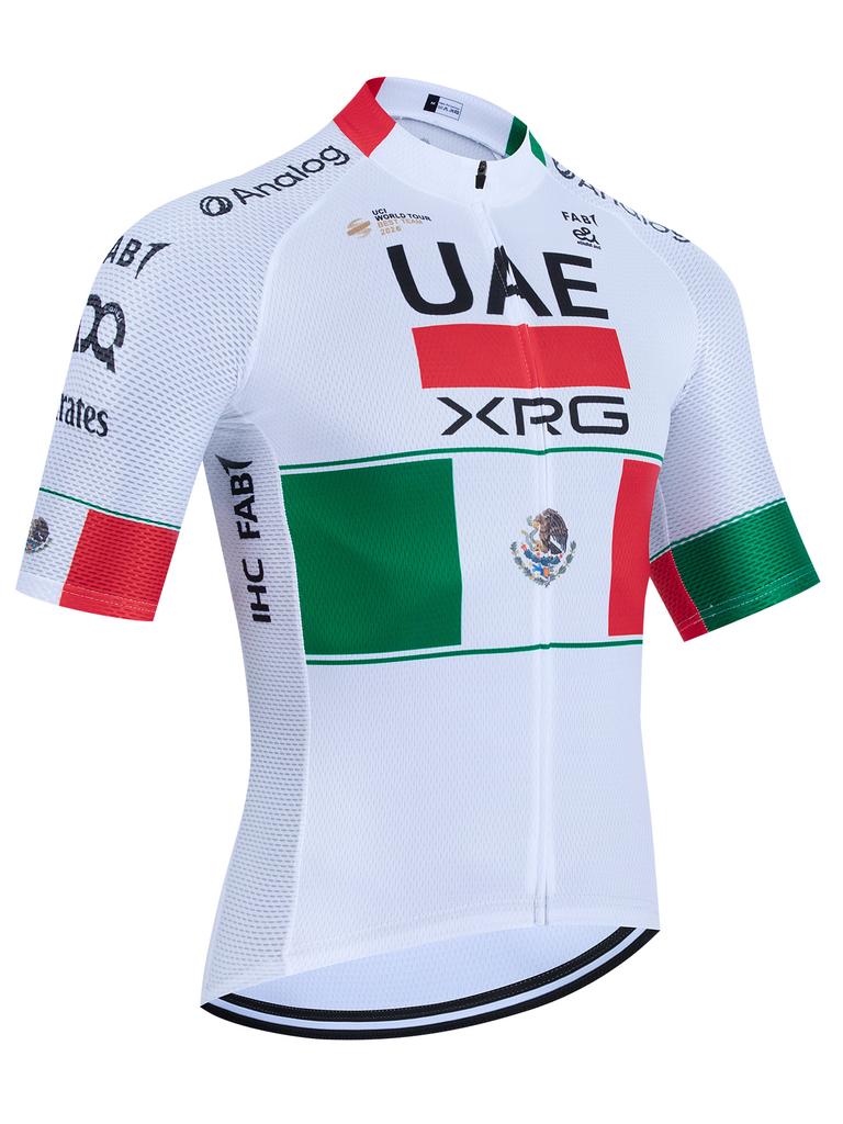 2026 New Mexico Cyklistický dres UAE Tým Cyklistický dres Šortky Pánské Dámské Rychleschnoucí Oblečení na kolo Pro Cyklistické tričko Oblečení