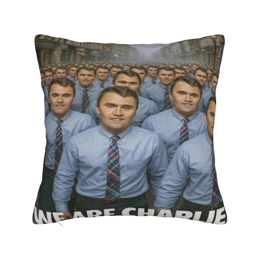Trendy Sofa Charlie Kirk Angelic AdvocateDecorations Pillowcase Merch  Pillow Covers Square Multi Size