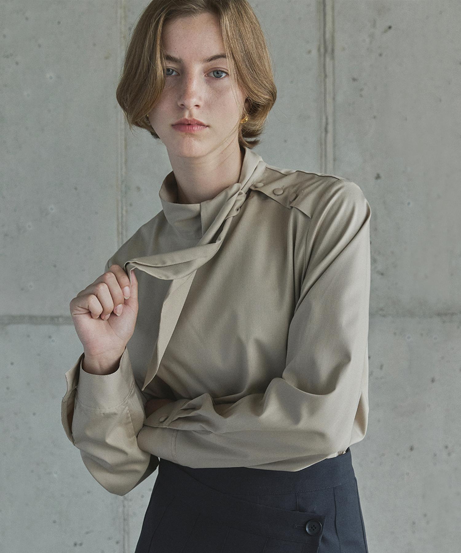 Ihr Ribbon Tie Blouse / Beige