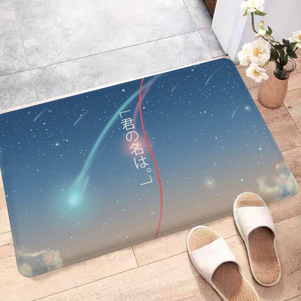 

Anime Your Name Floor Mat Rectangle Anti-slip Home Soft Badmat Front Door Indoor Outdoor Mat Welcome Doormat 40x60 cm