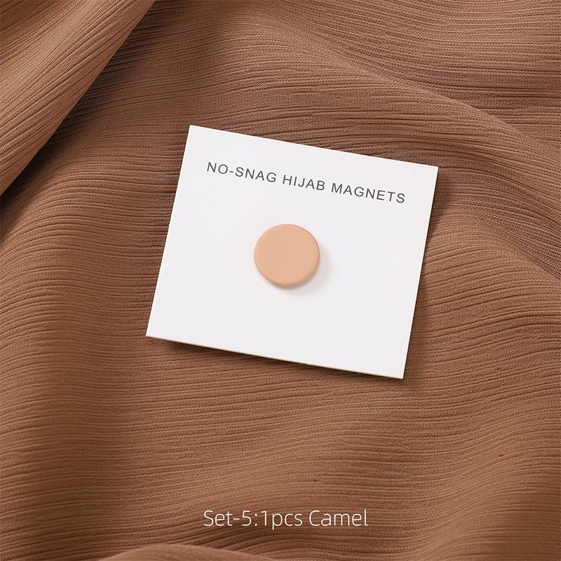 Multi-Color Matte Magnet Hijab Pins for Women Shawl Headscarf Strong Magnetic Button Headscarf Accessories Magnetic Brooch