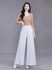 Women's Black High-Waisted Wide-Leg Skirt Pants – Summer 2026, Plus Size, Slimming, Loose, Casual.