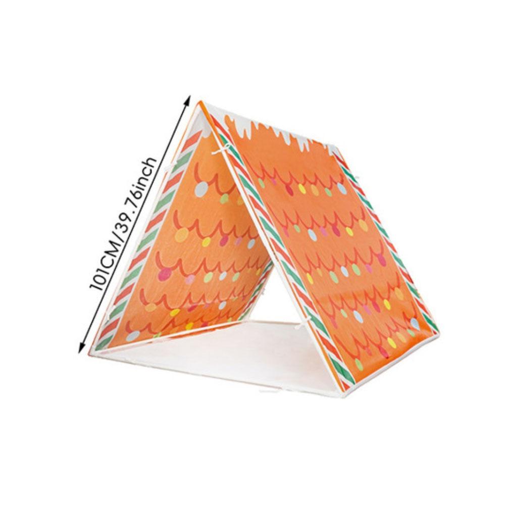 

Funny Gingerbread House Tent Detachable Christmas Tents Xmas Holiday Party Decor A