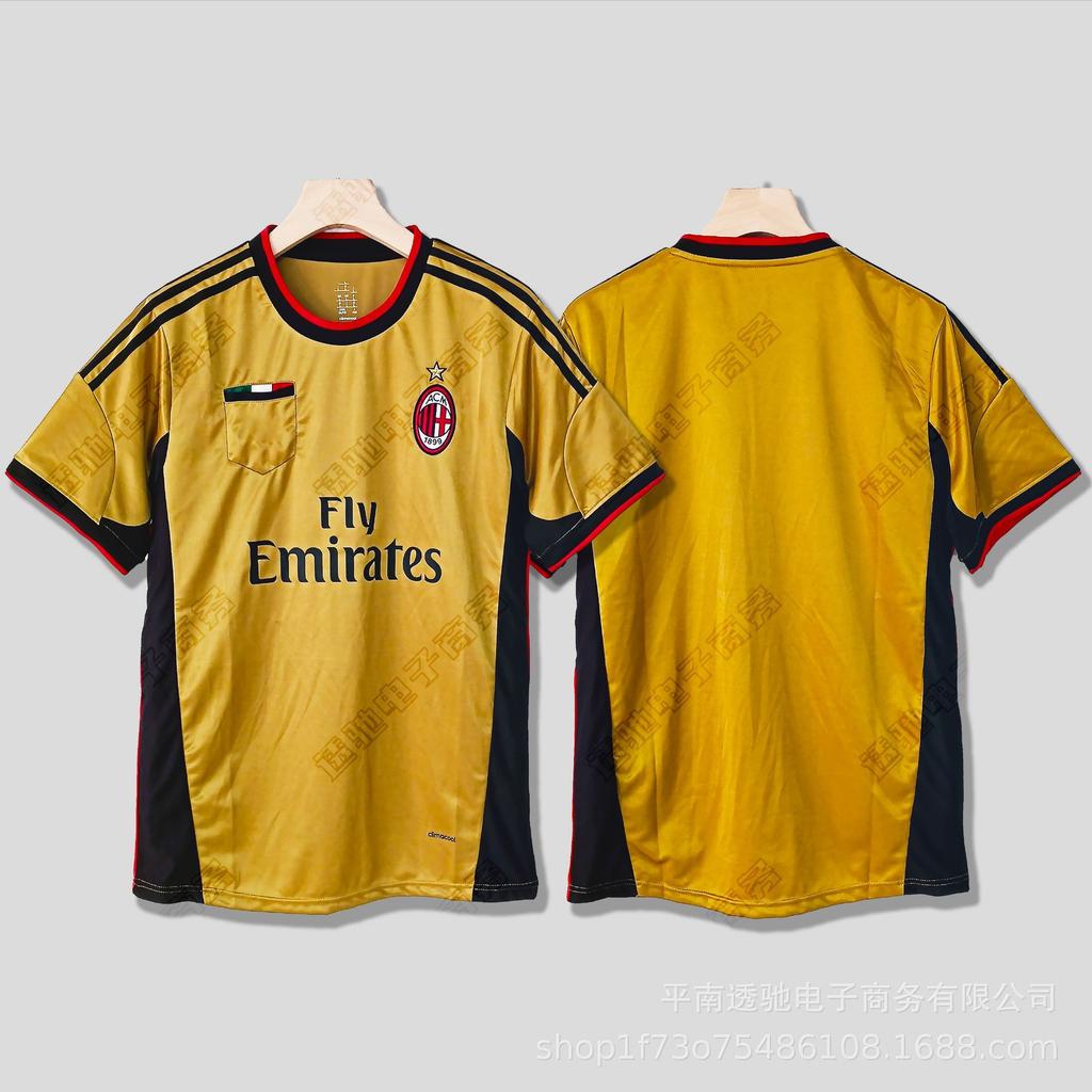 0607AC Milan retro jersey Cacanesta Maldini Inzaghi Pirlo long short-sleeved football jersey
