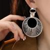 Textured Simple Metal Earrings Exquisite Exaggerated Eardrop Geometric Earring Drops  Gift