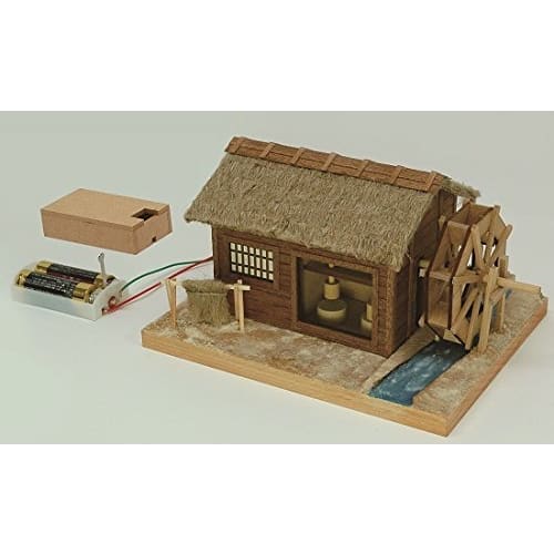Woody Joe Mini Architectural Model Akari Series No. 4 Katakoto Watermill Wooden Model