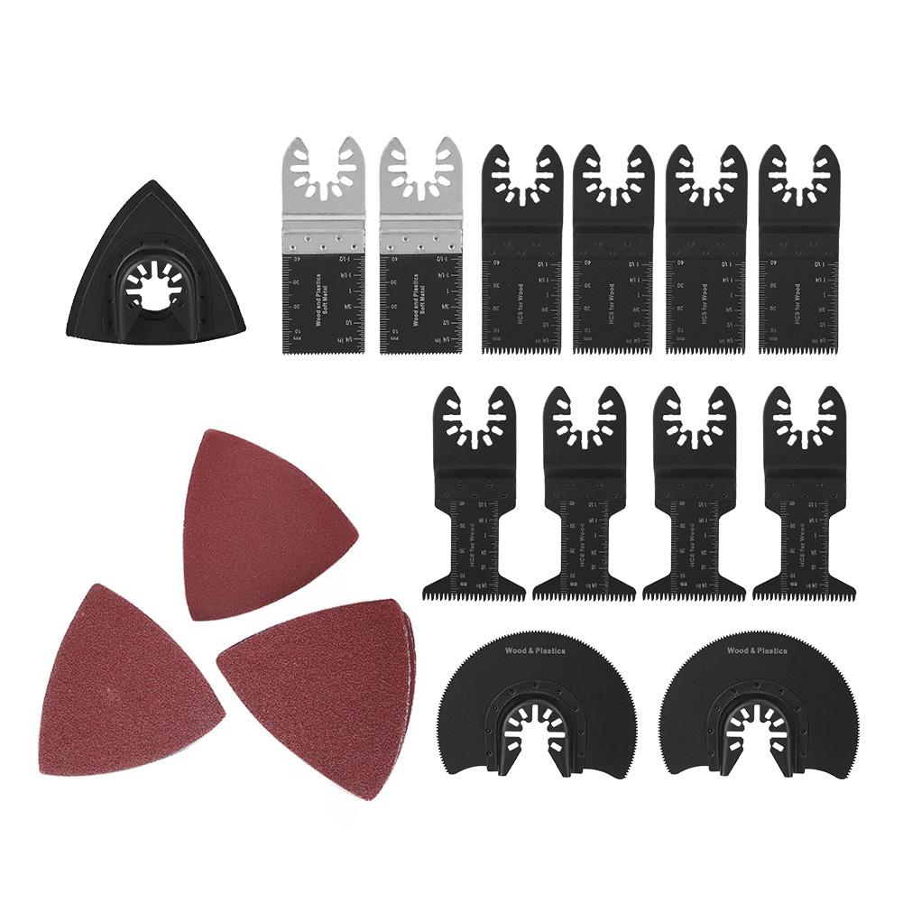 25PCs Set High Carbon Steel Saw Blades Carpenter Woodworking Tool Black MultiFunction