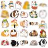51-Piece Guinea Pig Graffiti Stickers - Cute Cartoon Animal Decorations for Phone Cases, Water Bottles, and Luggage