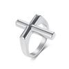Europese en Amerikaanse Sieraden, Kruisring, Niche Ontwerp voor Mannen, Wijsvinger Ring, Niet-vervagende Sieraden 2026