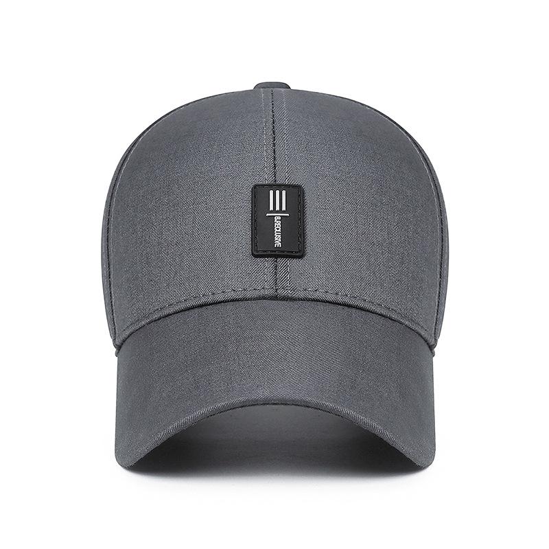 Casquette de baseball polyvalente à imprimé alphabet décalé pour homme, idéale pour le printemps et l'été, idéale pour l'extérieur, pour les personnes d'âge moyen