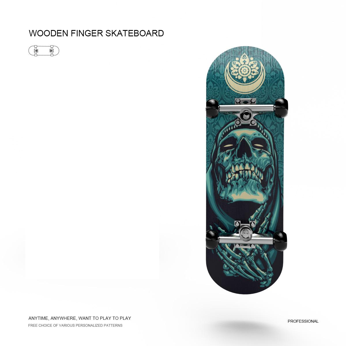 Stress Relief Wooden Professional Finger Skateboards