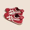 Cowhide Version! Retro Red German Training Shoes Women's 2025 New Spring American Flat-bottomed Sports Forrest Gump Casual Shoes