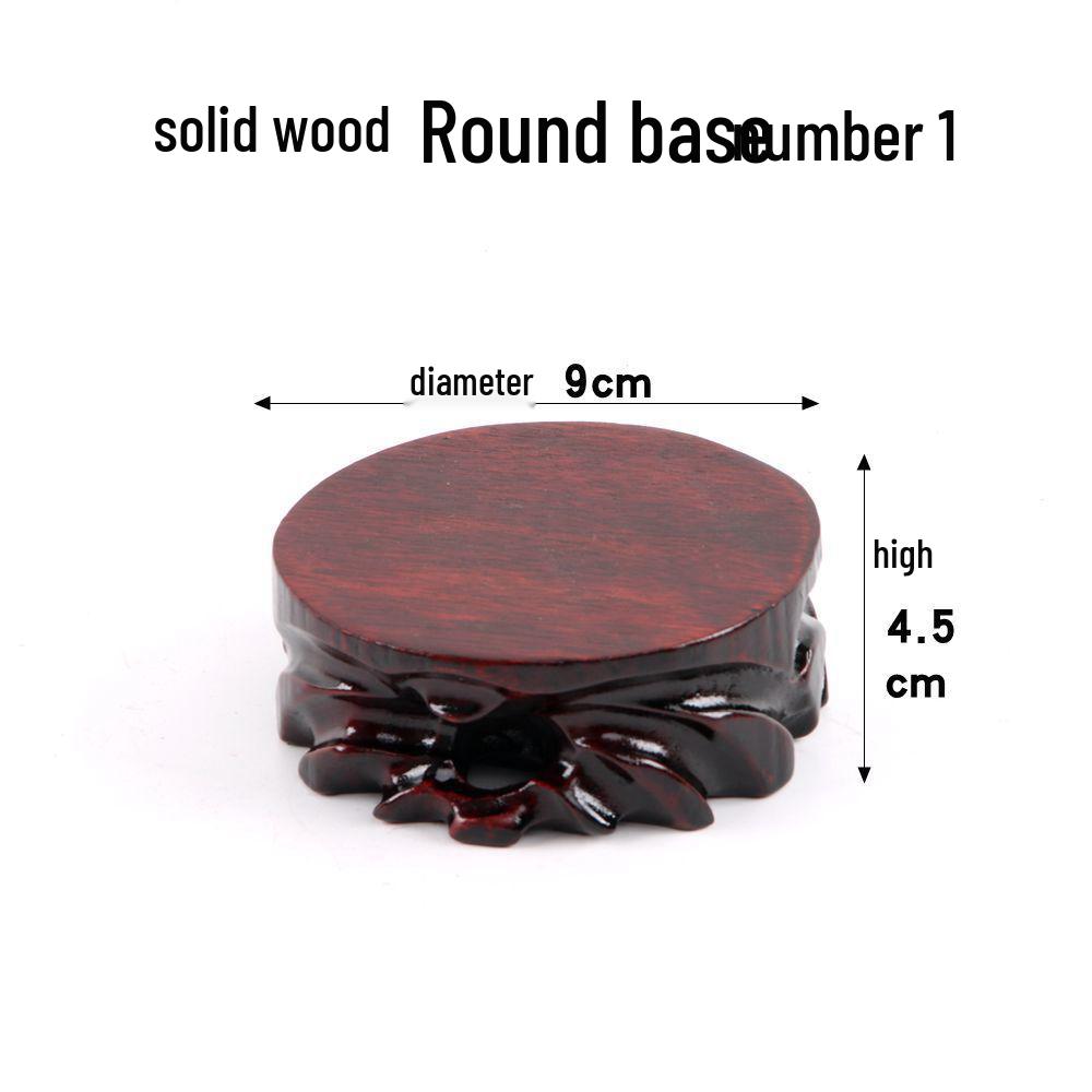 Junran Podstawa z litego drewna rzeźbiona dla posągu Buddy, wazonu, bonsai lub ekspozycji czajnika