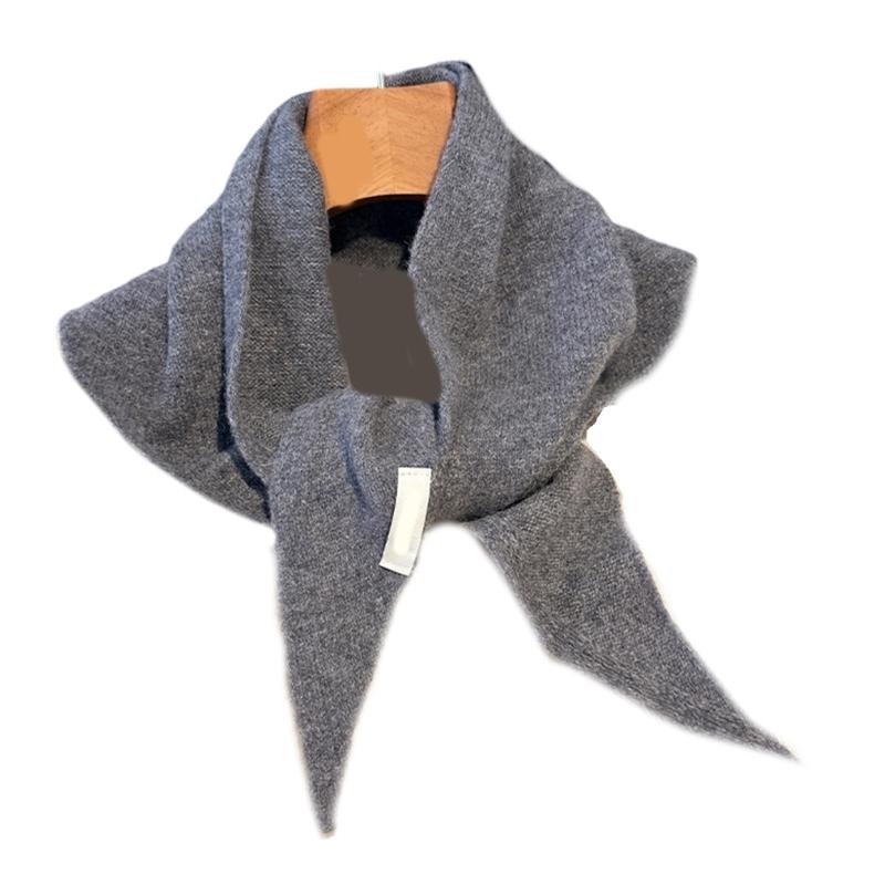 Wool Knit Triangle Scarf For Women Delivering Warmth And Wind Protective In Winter For Commuting