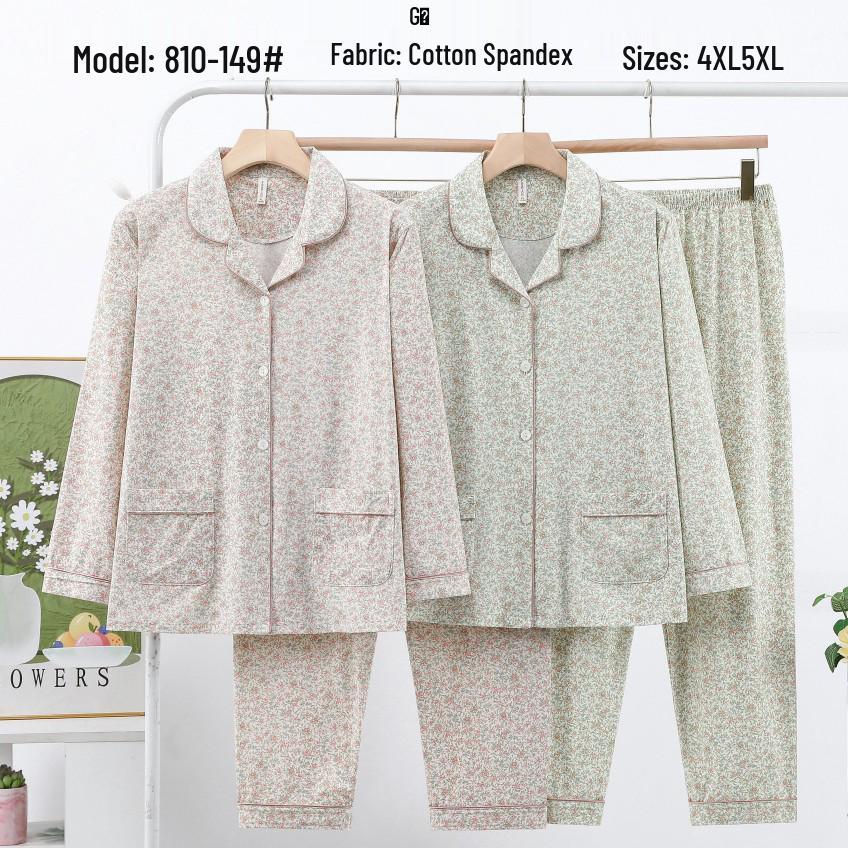 Dingdang Guifei Two-Piece Women's Pajama Set - Autumn/Winter Long Sleeve Turn-Down Collar, Comfy Stylish Homewear.
