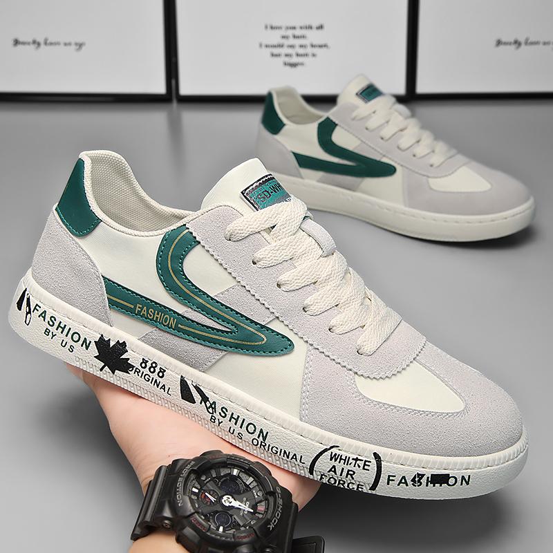 

Повседневная спортивная обувь, мужская универсальная износостойкая мужская обувь, модная мужская обувь для скейтбординга, кроссовки для отдыха 44 зелёный