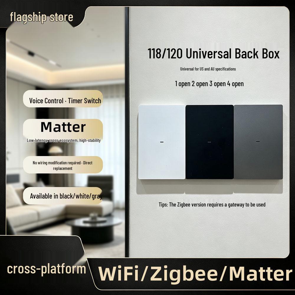 Zigbee Universal 118/120 Smart WiFi Switch - Alexa Compatible, US/AU Standard