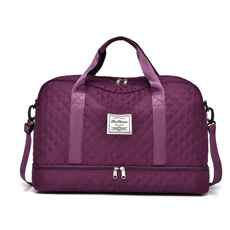 Travel Bag Dry/Wet Separation Gym Bag Large Capacity Yoga Bag Cabin-Size Outdoor Soft-Sided Durable Luggage Bag