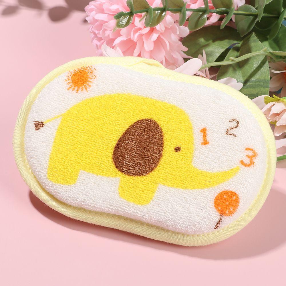 Exfoliating Massager Bath Towels Infant Children Rub Shower Brush Elephant Pattern Bath Sponge