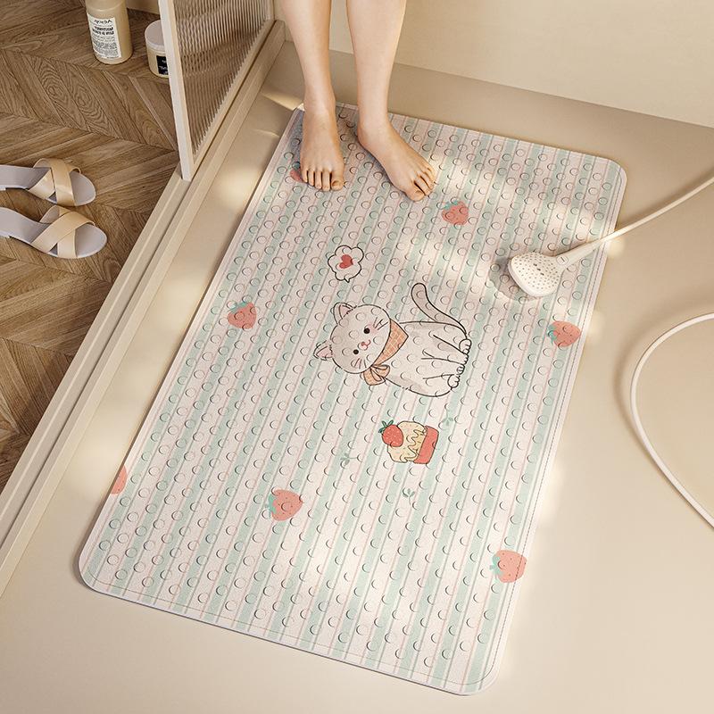 Bathroom Non-Slip Mat Children'S Shower Room Bathing Anti-Drop Foot Mat Household Toilet Toilet Waterproof Floor Mat