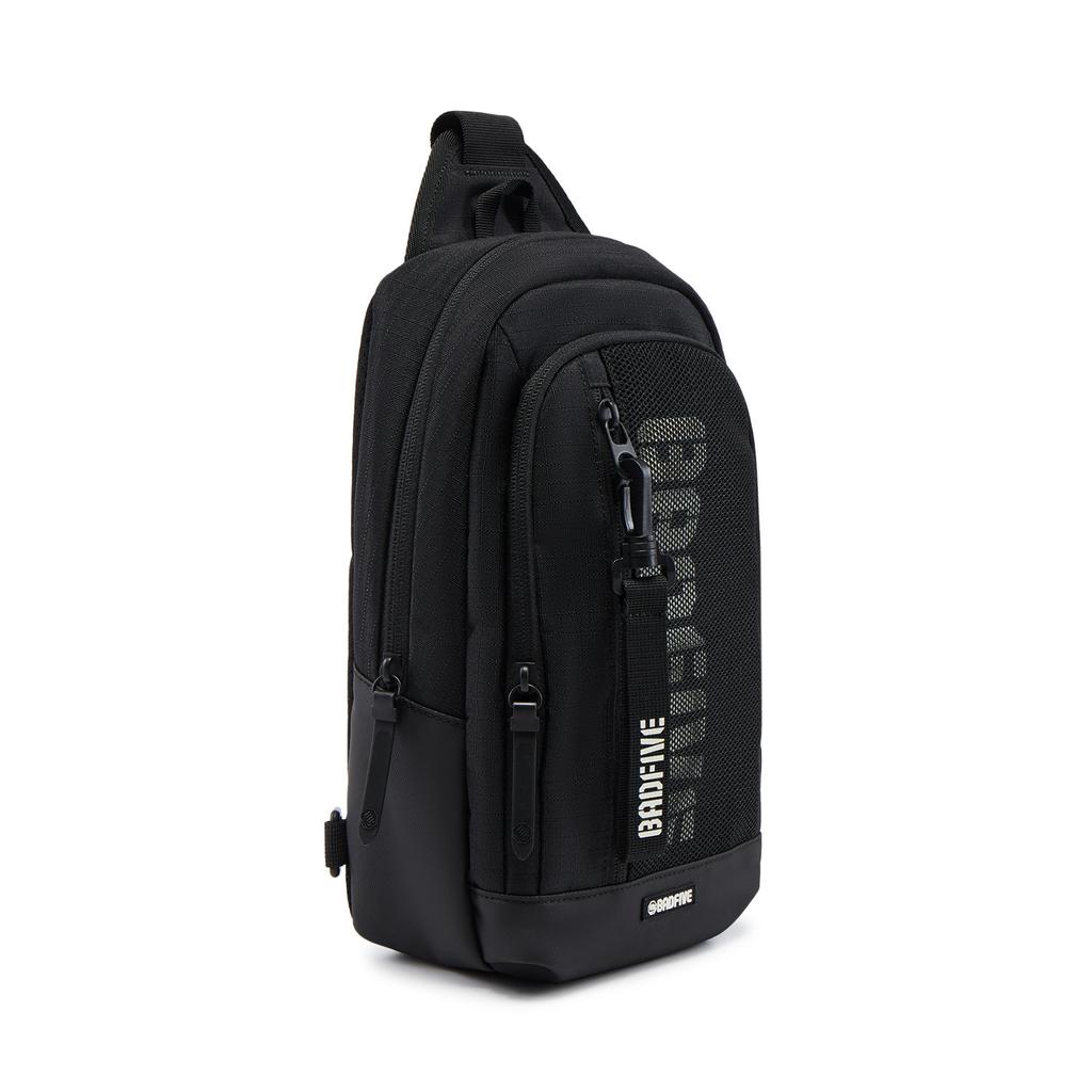 Li Ning Polyester One Shoulder Sling Bag Unisex Black ABDV305-1