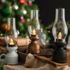 Retro Candle Lamp Flameless Candlestick Night Light Desktop Candle Holders Ornaments Living Room Bedhead Decoration Photo Props