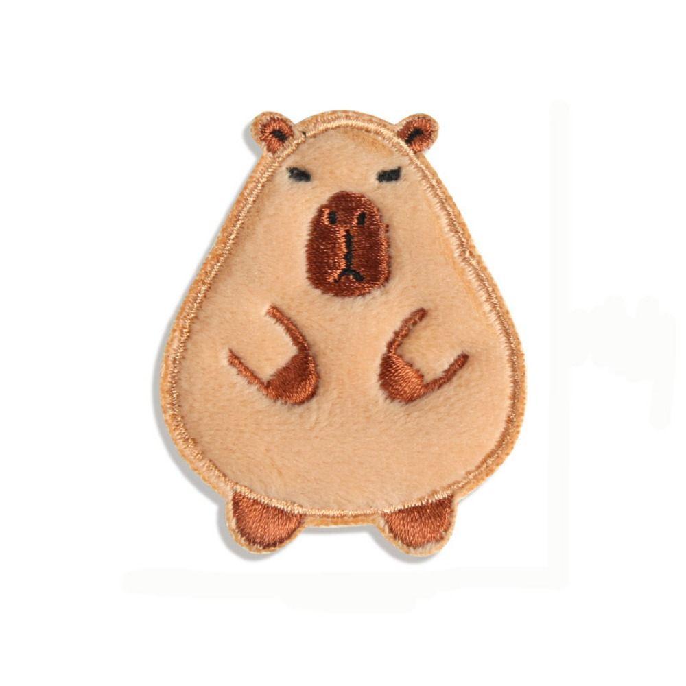 

Самоклеящиеся нашивки с изображением капибары, наклейки для одежды, аппликации для одежды, шитье Style 3