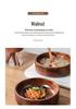 High-End Walnut Wood Round Salad and Fruit Bowl