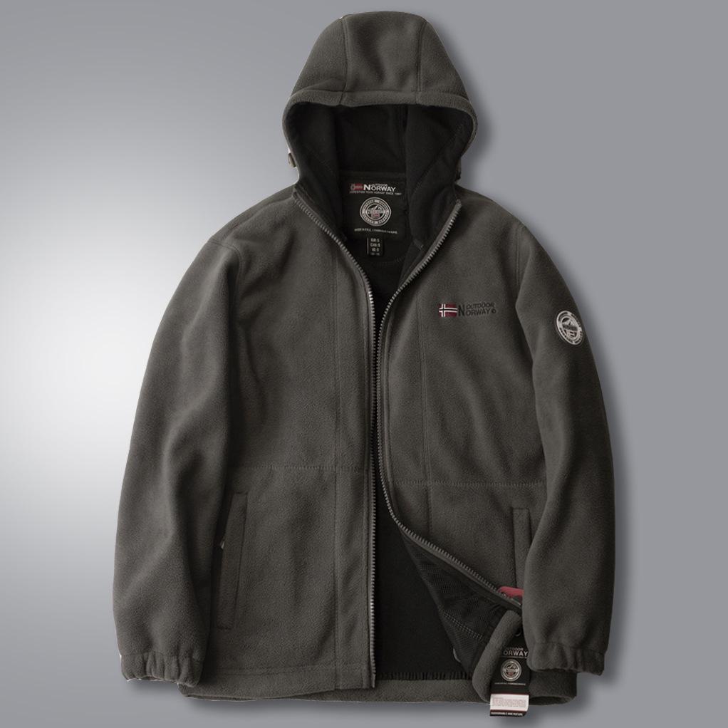 Norská venkovní bunda s kapucí a fleecovou podšívkou: Husté, Teplé, Větruodolné, Mrazuvzdorné Zimní Oblečení