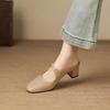 Krazing Pot sheepskin mules Summer Size 42 round Toe slip on Women Shallow Pumps