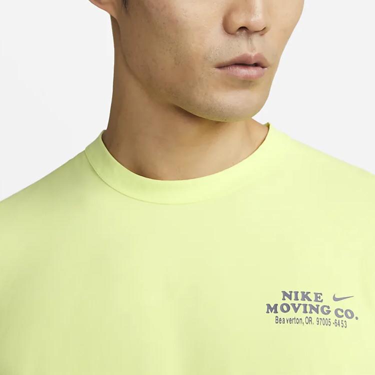 New Nike T Shirts Men Light Lemon DX0907-736