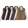 Autumn and winter new cotton-padded vest women's stand-up collar down cotton vest loose short wear vest women's coat