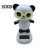 Fatigue Relief Car Accessory Solar Panda Ornament, Plastic Pendant, Automatic Head Swinging Black And White Ornament Doll, Dashboard Cute Interior