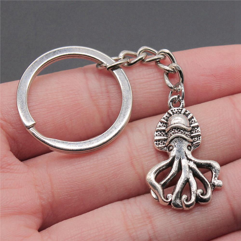 Seahorse Octopus Mermaid Underwater Keychain for Kids Handmade Bohemian Anniversary Gift Minimalist Phone Charm