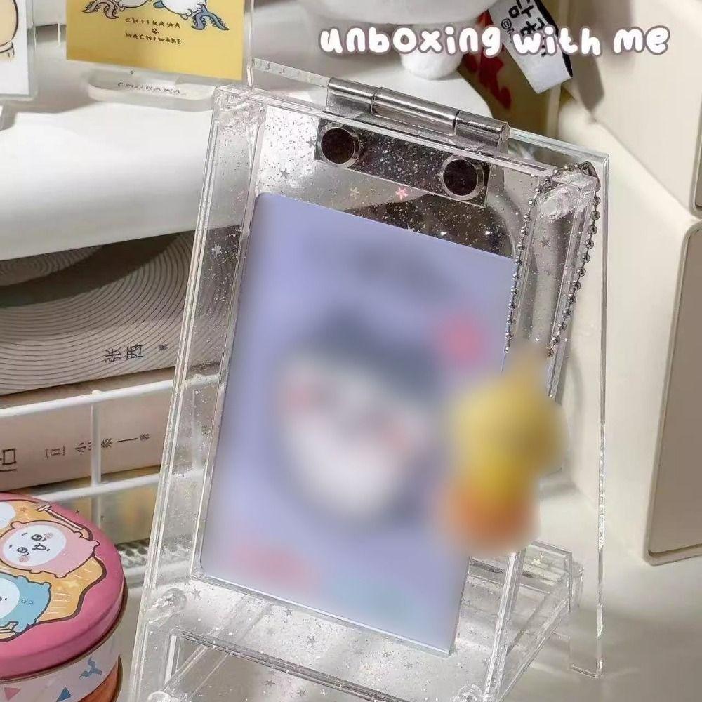 Clear Collection Card Display Stand Free Standing Acrylic Card Sleeves Frame  Ins Mini Album