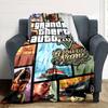 Gta Personalized Text Blanket Gift Customizable Blanket Soft & Cozy for Chair Home Decor Nap Bedding Four Seasons Universal