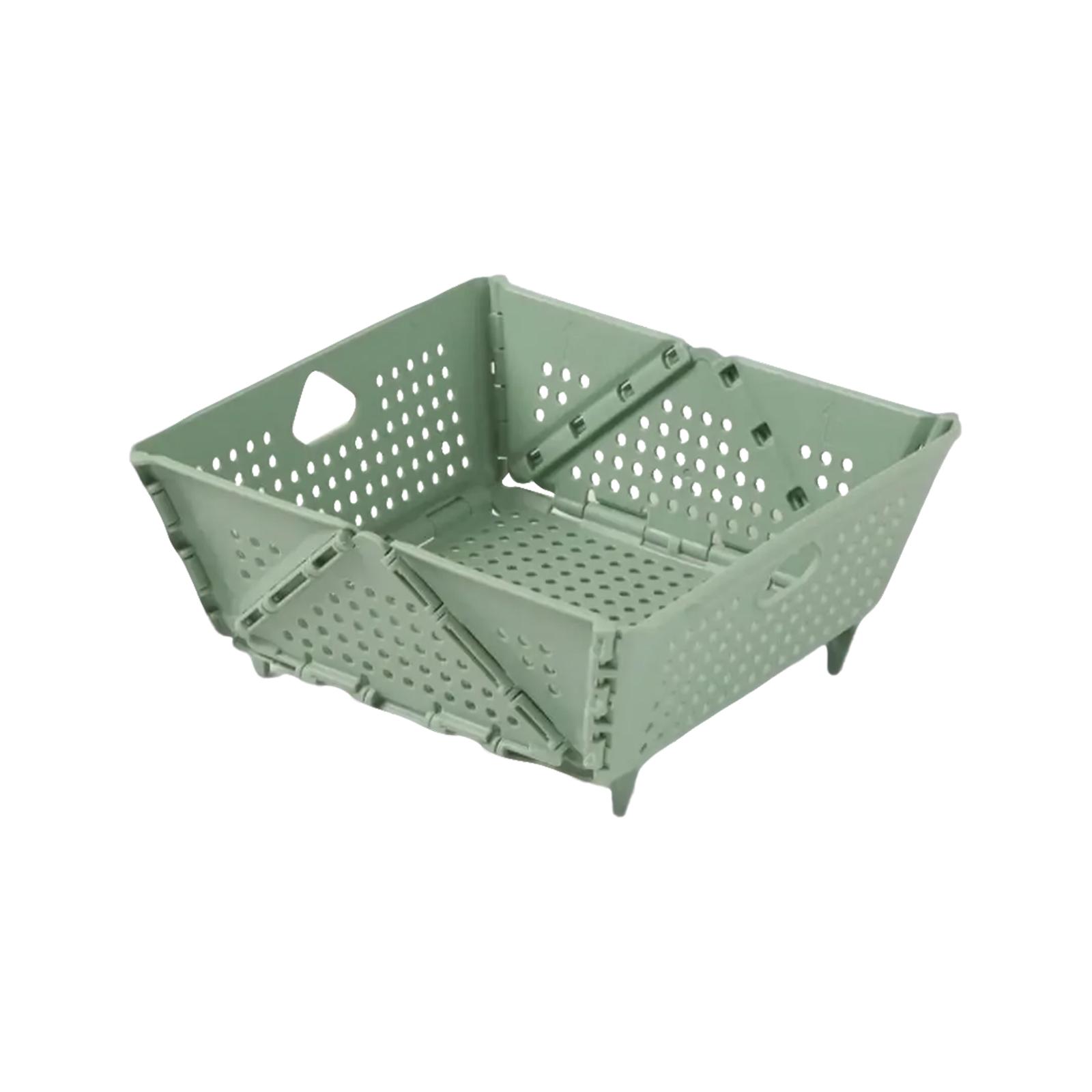 

, Basket, Multifunctional Foldable Fruit Basket, Home Kitchen Washing Basket One Size зелений
