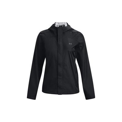 UA Sun Protection Series SS23 Solid Logo Print Hooded Zip-Up Raglan Long Sleeve Jacket Women Jackets Black 1374645-001