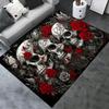 Skull Carpet Rug for Living Room Bedroom Home Sofa Decoration,Kids Play Non-slip Floor Mat