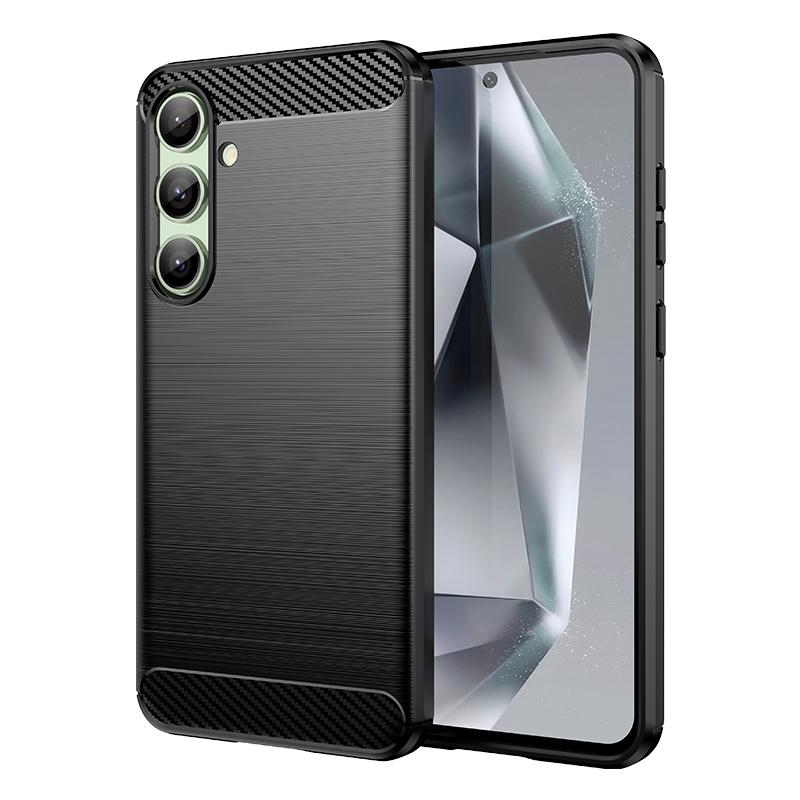 For Samsung Galaxy S24 FE Case Anti-knock Soft Silicone Carbon Fiber Back Cover For Samsung S24 FE Case For Samsung S24 FE Case