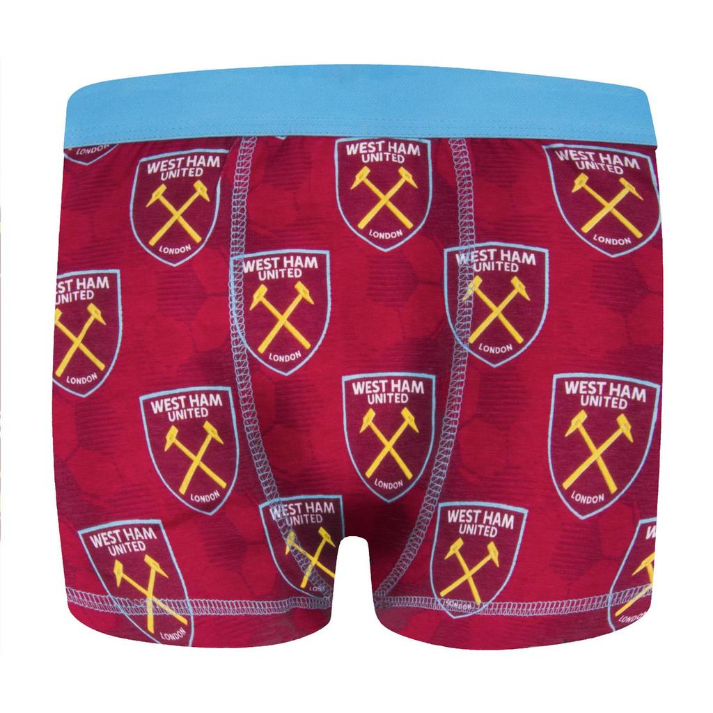 West Ham United FC Boys Boxer Shorts (Pack of 3)