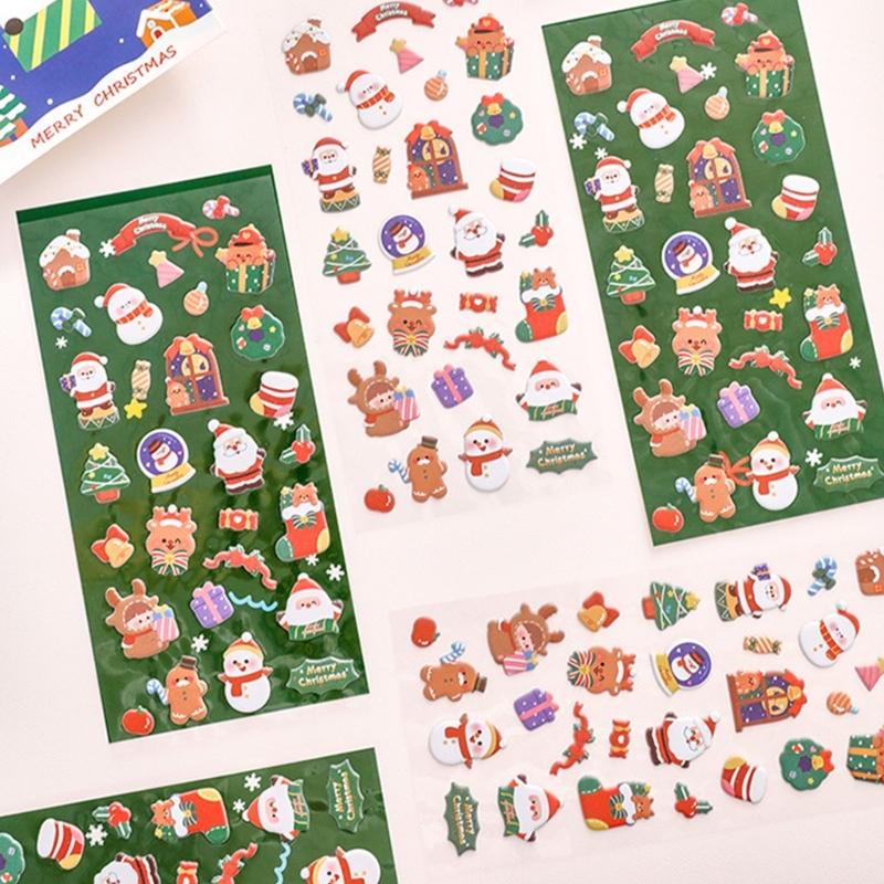 Cute Small Sticker for Kids & Adults, Reusable Tiny Sticker for Scrapbooking 3D Puffier Sticker Sheet Decorative Sticker