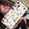 French Bulldog Beagle Dogs Pattern For iPhone 12 11 14 13 Pro Max Mini XS Max XR X SE 2020 6S 7 8 Plus Case Phone Back Cover