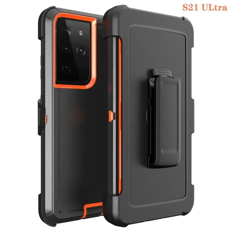 

Hybrid Heavy Duty Armor Stand Case для Samsung Galaxy S23 S22 S21 S20 S24 Ultra S10 S8 S9 Plus Note20 10 Otter Case Box Протиударний чохол на ремінь. for Note 20 Ultra