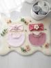 Baumwoll-Baby-Lätzchen und Stirnband-Set mit Gaze der Klasse A