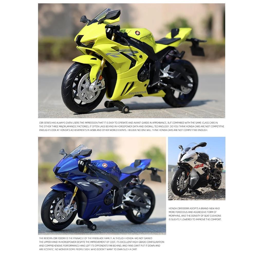 1/12 HONDA CBR 1000RR-R Fire Blade Racing Motorcycle Model Diecast Alloy Metal Street Motorcycle Model Simulation Childrens Gift