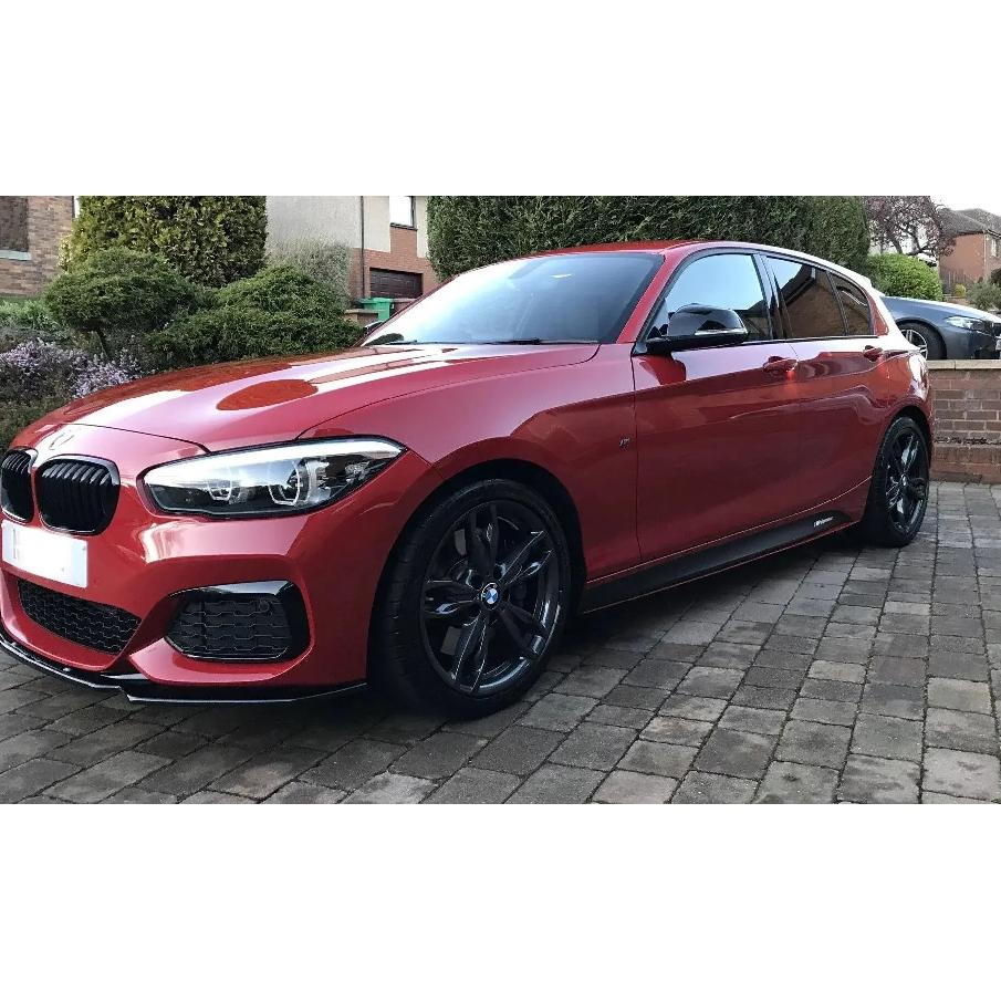 For BMW F20 F21 Maxton Style Front Bumper Lip Splitter Spoiler 1 Series 118i 118d 120i 120d M135i M140i M-Pack 2015-2019 Tuning