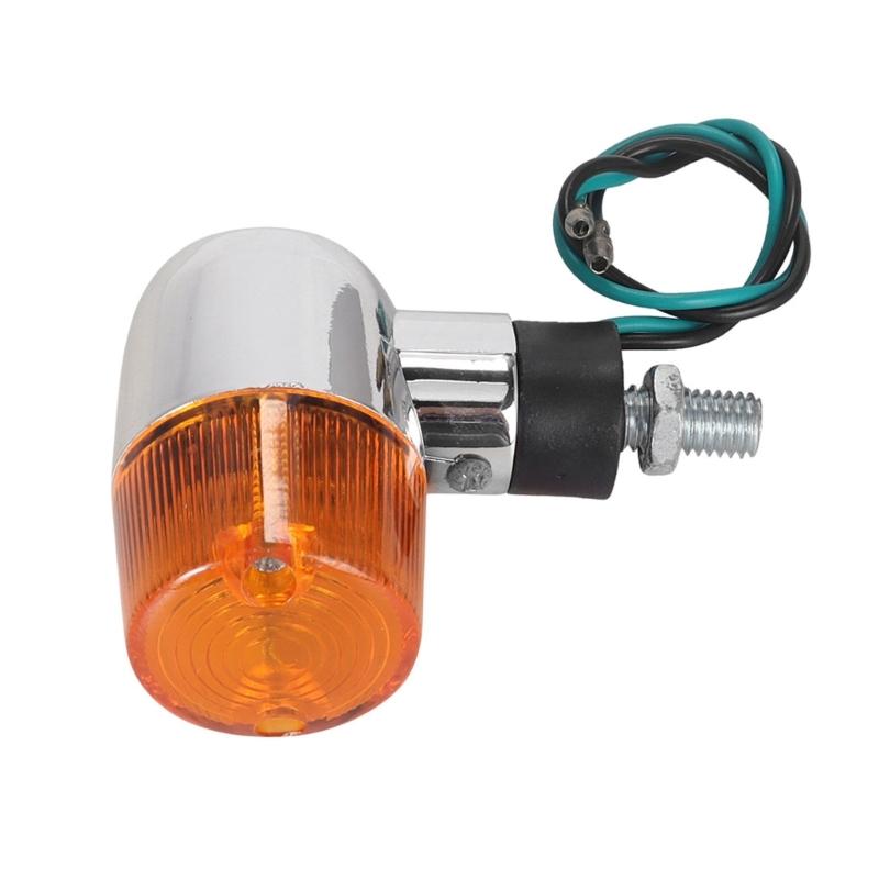 Retro Mini Turn Signal Lamp Indicator Compact Size Simple Wiring Universal Compatibility For Small And Cruiser Motorcycles